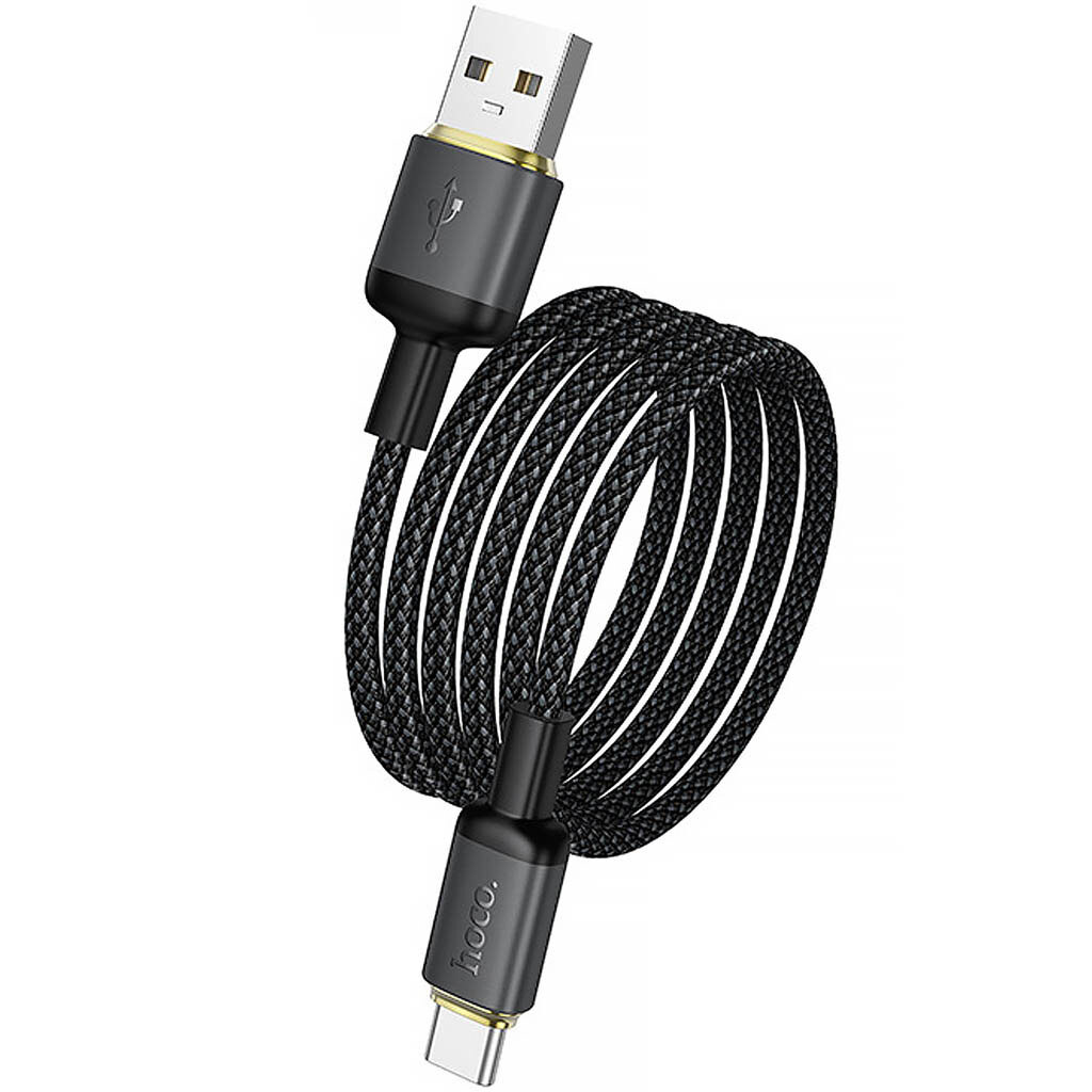 USB кабель Hoco X128 Benefit, Type-C, 1.0 м., Черный - № 4 USB кабель Hoco X128 Benefit, Type-C, 1.0 м., Черный - № 4