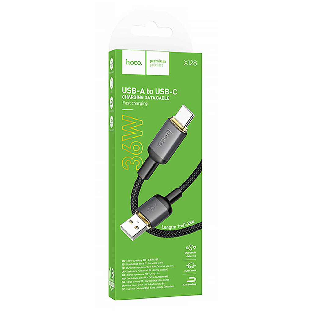 USB кабель Hoco X128 Benefit, Type-C, 1.0 м., Черный - № 5 USB кабель Hoco X128 Benefit, Type-C, 1.0 м., Черный - № 5