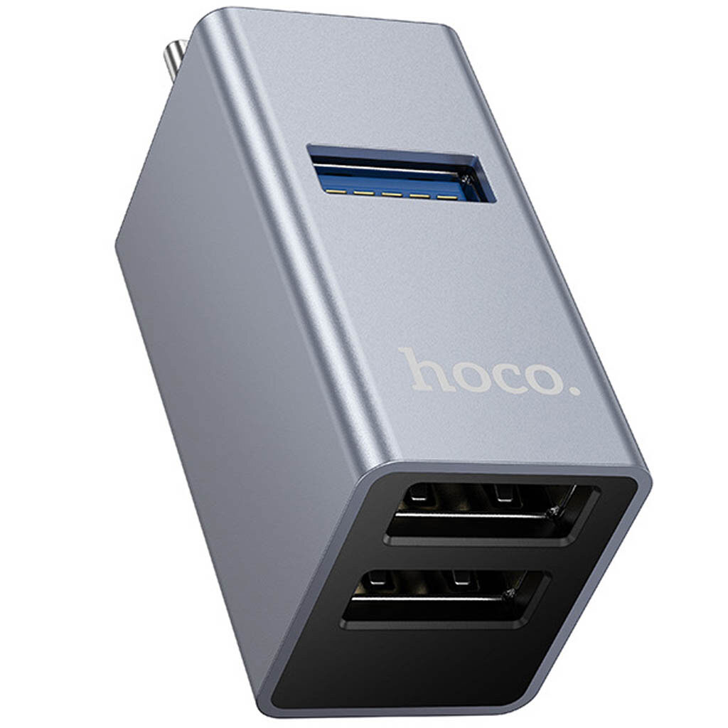 USB Hub Hoco HB54A, Серый - № 3 USB Hub Hoco HB54A, Серый - № 3