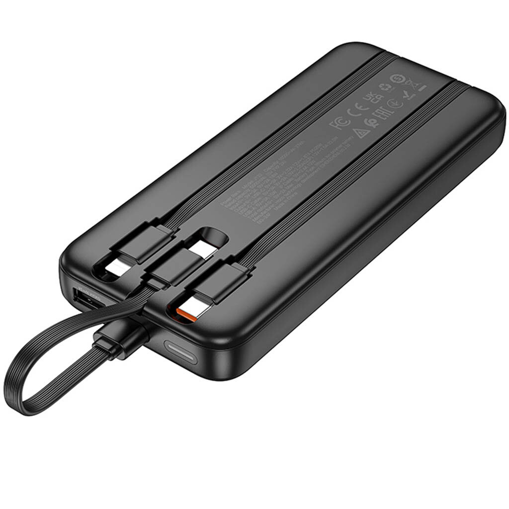 Портативна батарея (Power Bank) Hoco J132 Sabio, 10000 mAh, Чорний - № 3 Портативна батарея (Power Bank) Hoco J132 Sabio, 10000 mAh, Чорний - № 3