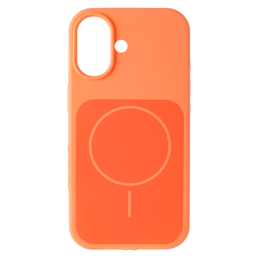 Чехол (накладка) Apple iPhone 17, Air Beats Two Colors, MagSafe, Оранжевый - № 1 Чехол (накладка) Apple iPhone 17, Air Beats Two Colors, MagSafe, Оранжевый - № 1