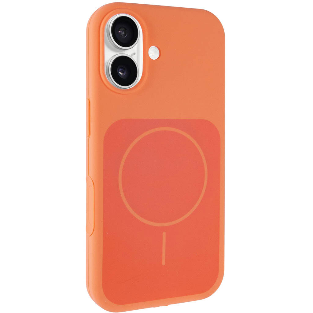 Чехол (накладка) Apple iPhone 17, Air Beats Two Colors, MagSafe, Оранжевый - № 2 Чехол (накладка) Apple iPhone 17, Air Beats Two Colors, MagSafe, Оранжевый - № 2