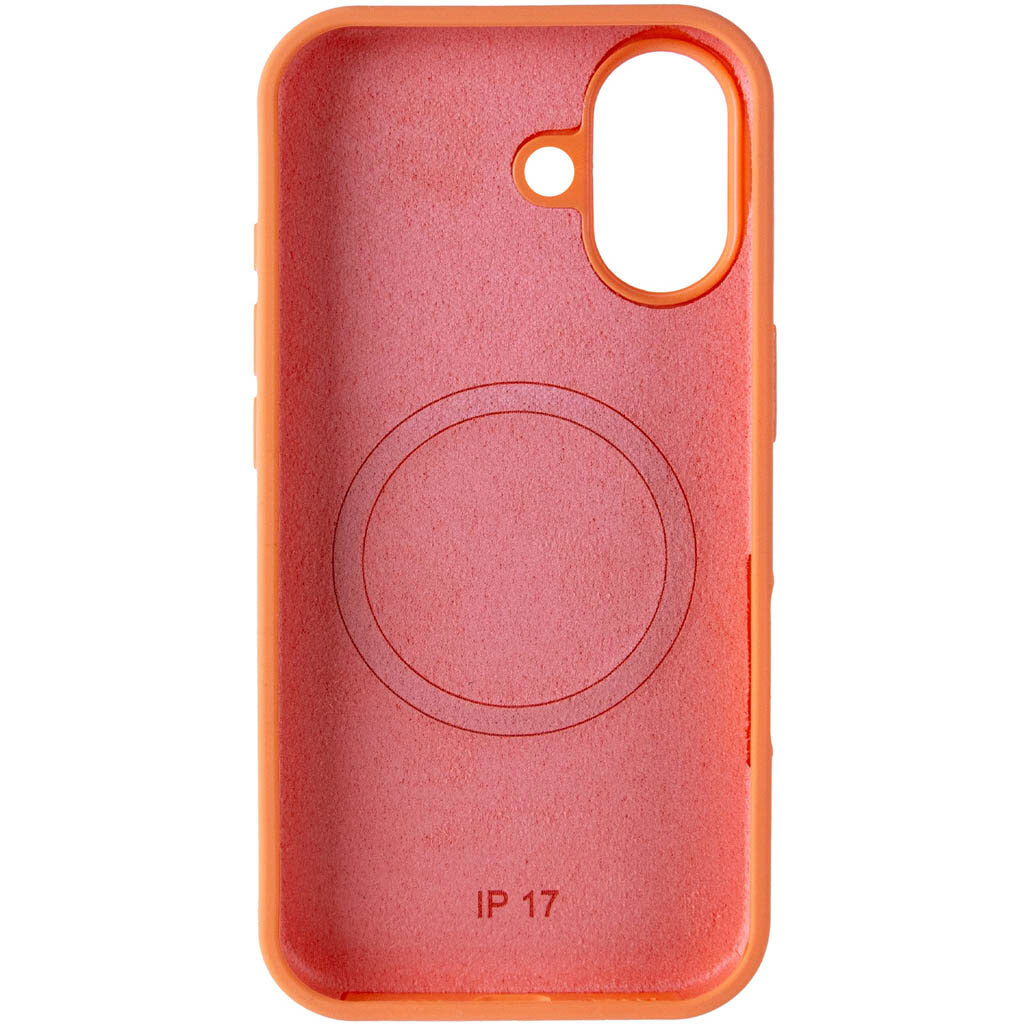Чехол (накладка) Apple iPhone 17, Air Beats Two Colors, MagSafe, Оранжевый - № 3 Чехол (накладка) Apple iPhone 17, Air Beats Two Colors, MagSafe, Оранжевый - № 3