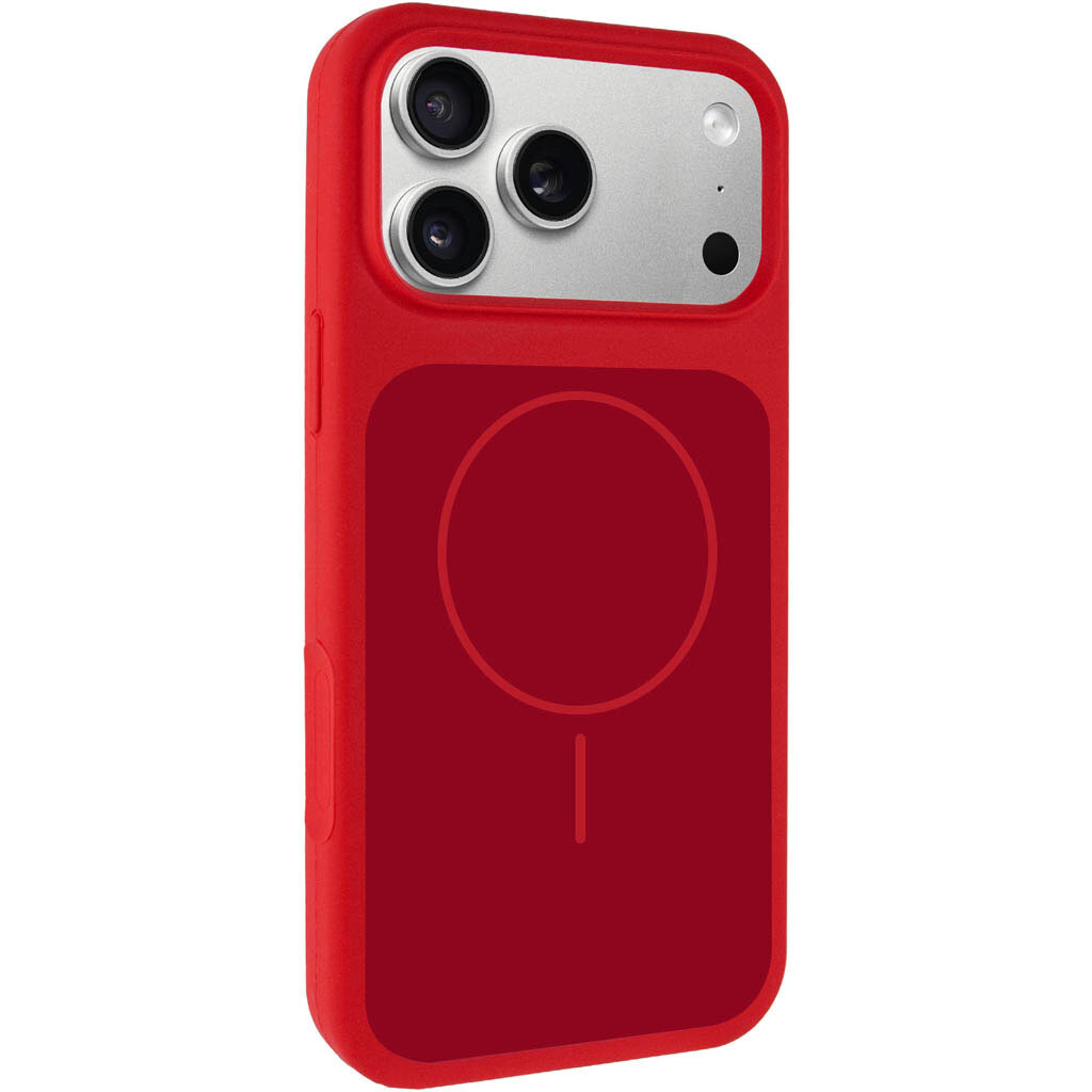 Чехол (накладка) Apple iPhone 17 Pro Max, Air Beats Two Colors, MagSafe, Красный - № 2 Чехол (накладка) Apple iPhone 17 Pro Max, Air Beats Two Colors, MagSafe, Красный - № 2