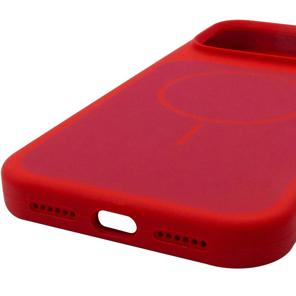 Чехол (накладка) Apple iPhone 17 Pro Max, Air Beats Two Colors, MagSafe, Красный - № 5 Чехол (накладка) Apple iPhone 17 Pro Max, Air Beats Two Colors, MagSafe, Красный - № 5