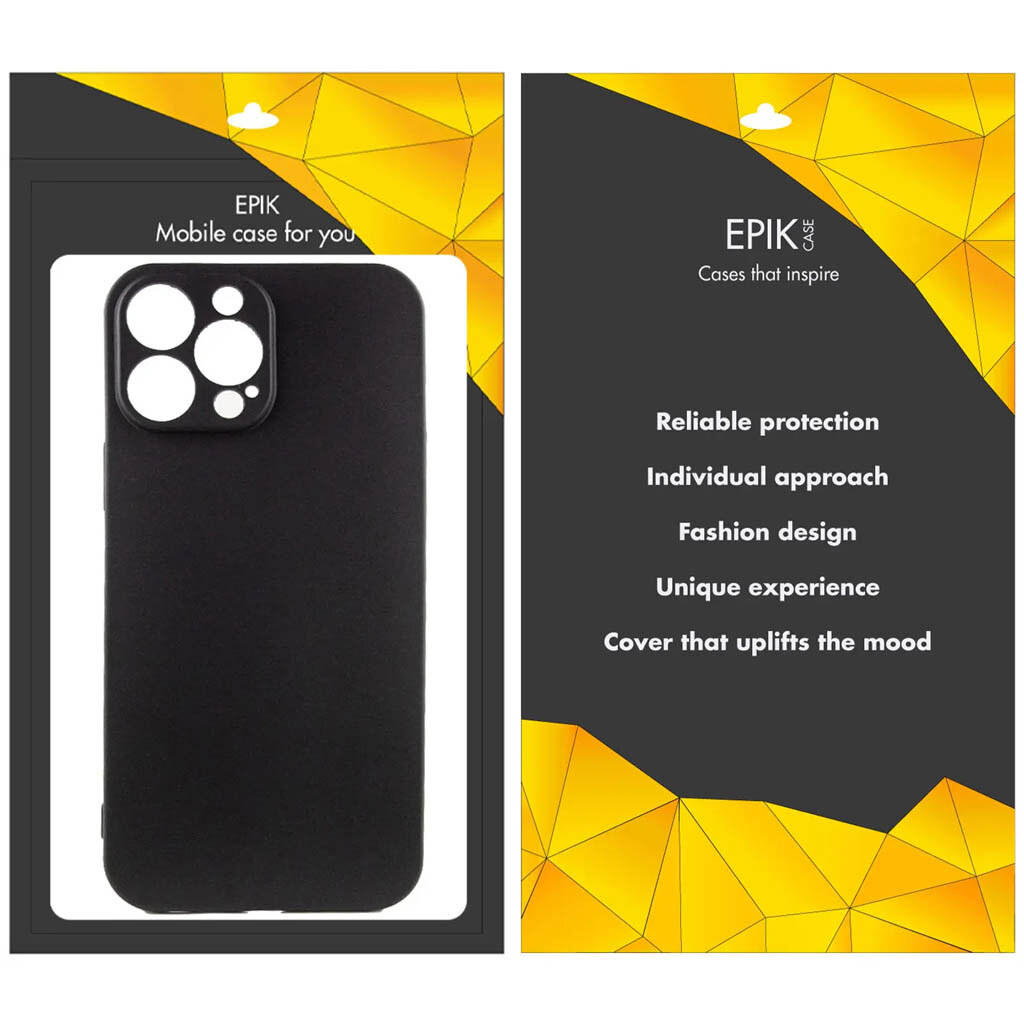 Чехол (накладка) Apple iPhone 14 Pro, Epik Black Full Camera, Черный - № 3 Чехол (накладка) Apple iPhone 14 Pro, Epik Black Full Camera, Черный - № 3