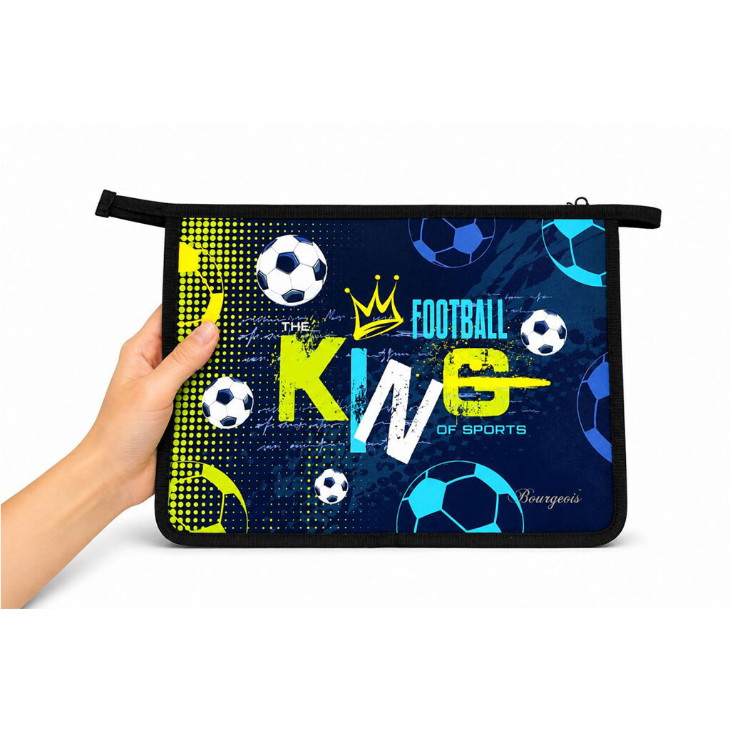 Папка на блискавці "Football king", А4+, Mic - № 3 Папка на блискавці "Football king", А4+, Mic - № 3