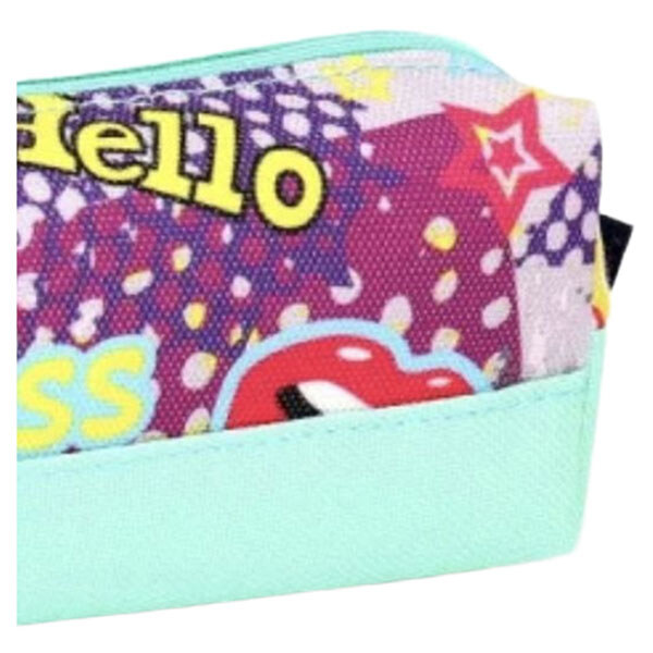 Пенал на змейке "Hello", 21х7х4 см, Mic - № 2 Пенал на змейке "Hello", 21х7х4 см, Mic - № 2