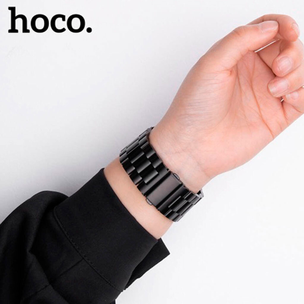 Ремешок Apple Watch 38 / Watch 40, Hoco iWatch WA10, Черный - № 3 Ремешок Apple Watch 38 / Watch 40, Hoco iWatch WA10, Черный - № 3