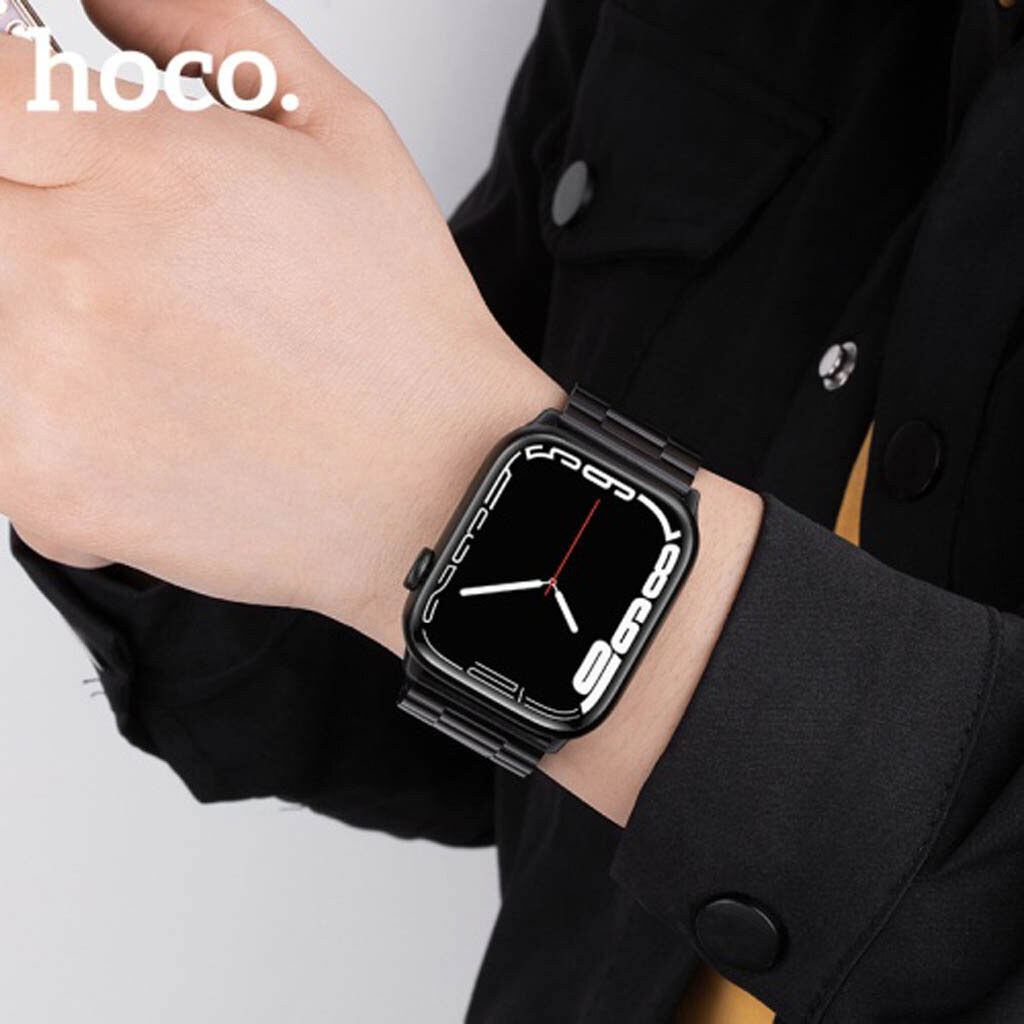 Ремінець Apple Watch 42 / Watch 44, Hoco iWatch WA10, Чорний - № 2 Ремінець Apple Watch 42 / Watch 44, Hoco iWatch WA10, Чорний - № 2