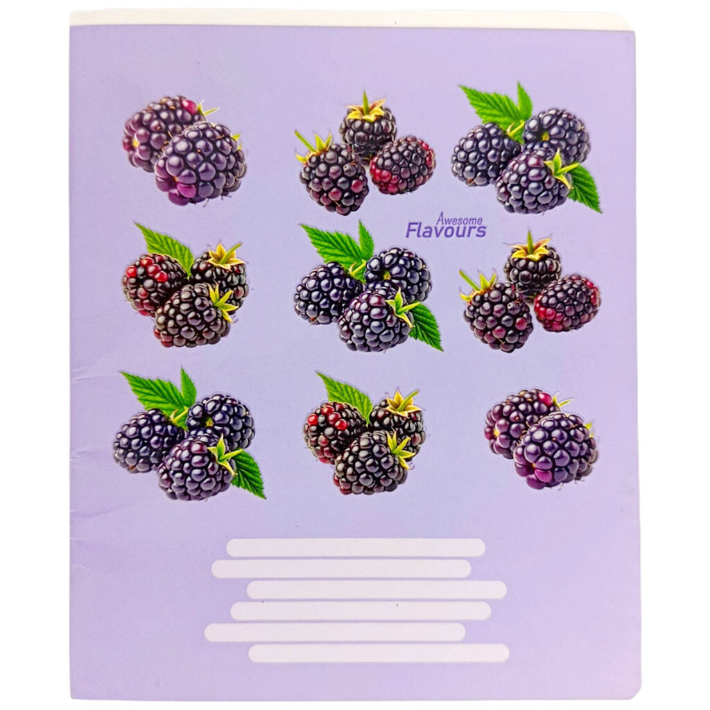 Зошит шкільний у клітинку серія "Congrev Fruits", з тисненням, 96 аркушів - № 2 Зошит шкільний у клітинку серія "Congrev Fruits", з тисненням, 96 аркушів - № 2
