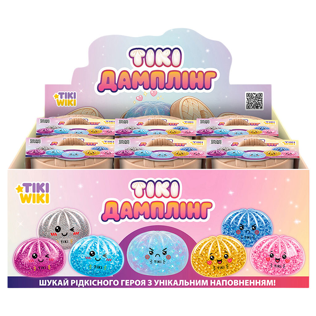 Іграшка-антистрес сквіш "ДАМПЛІНГ", у дисплеї, Tiki Wiki - № 3 Іграшка-антистрес сквіш "ДАМПЛІНГ", у дисплеї, Tiki Wiki - № 3