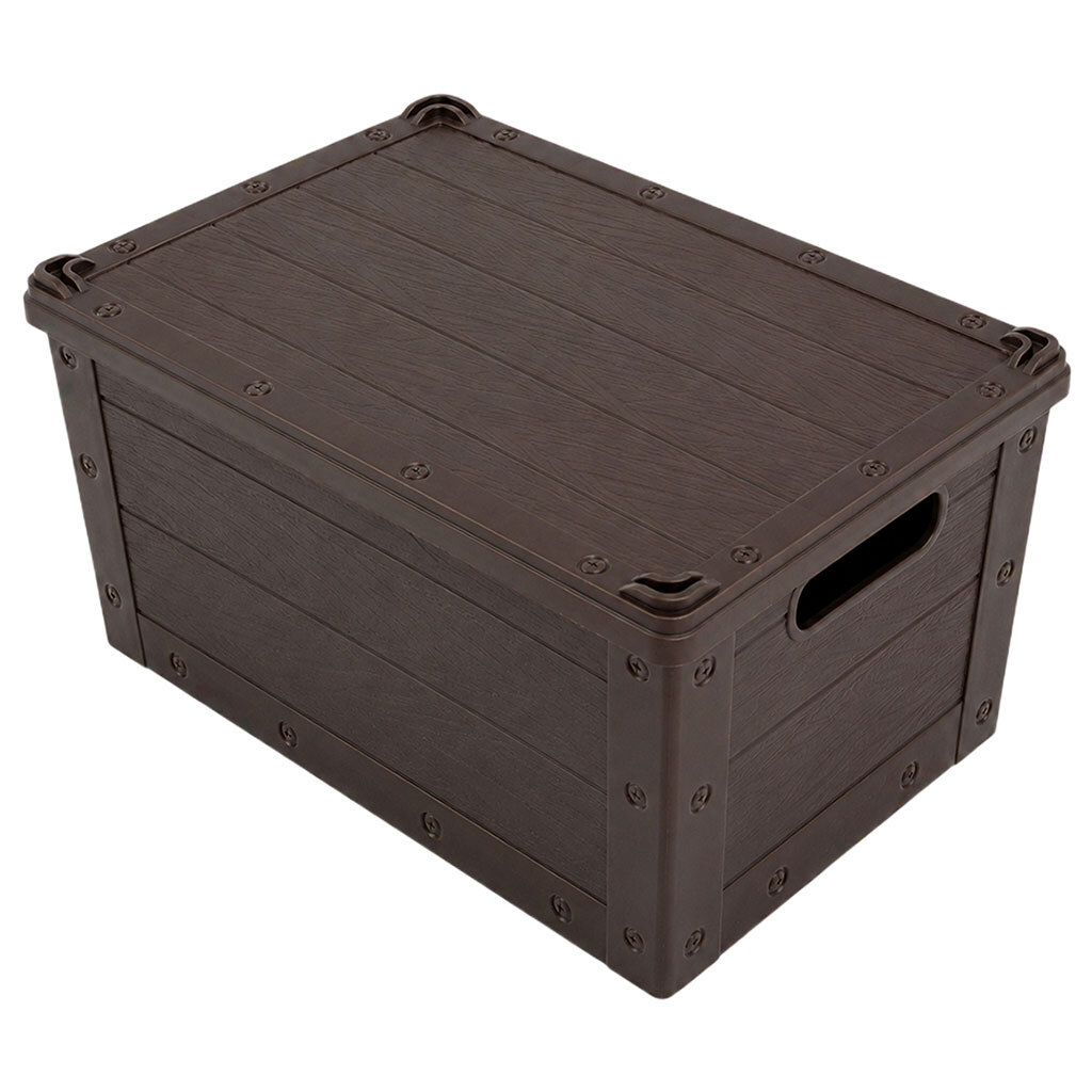 Кошик для зберігання пластиковий з кришкою Alya Plastik ALY-351 - № 2 Кошик для зберігання пластиковий з кришкою Alya Plastik ALY-351 - № 2