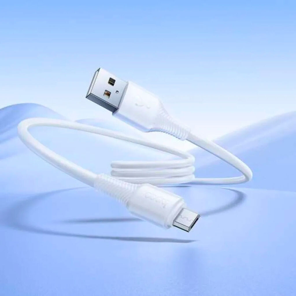 USB кабель Hoco X120 Beneficio, MicroUSB, 1.0 м., Белый - № 3 USB кабель Hoco X120 Beneficio, MicroUSB, 1.0 м., Белый - № 3