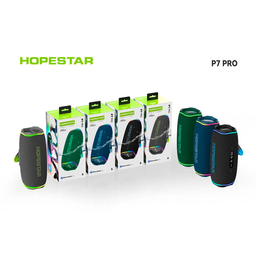 Портативная колонка Hopestar P7 Pro, Зеленый - № 2 Портативная колонка Hopestar P7 Pro, Зеленый - № 2