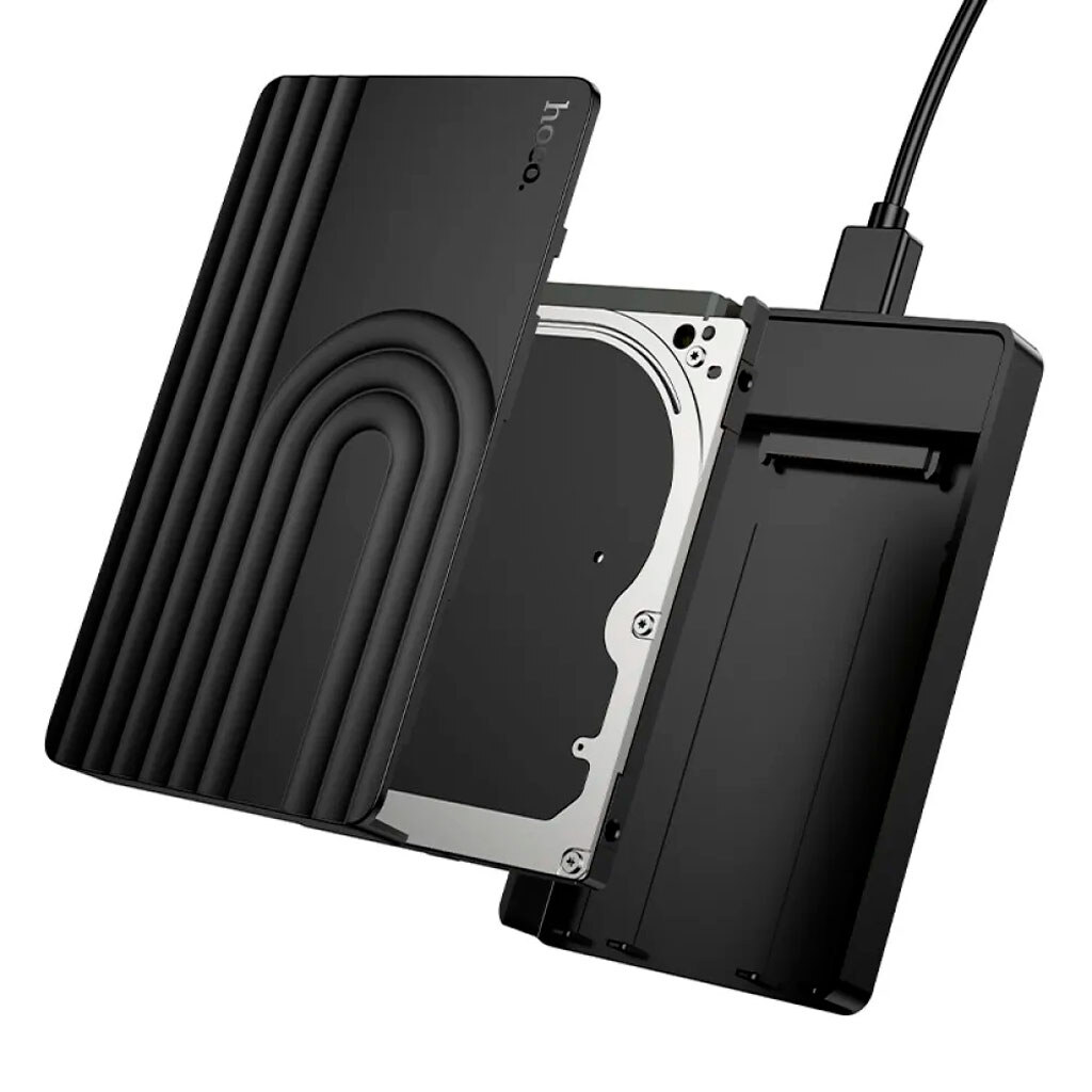 Зовнішня USB кишеня для SSD Hoco HB55, Чорний - № 2 Зовнішня USB кишеня для SSD Hoco HB55, Чорний - № 2
