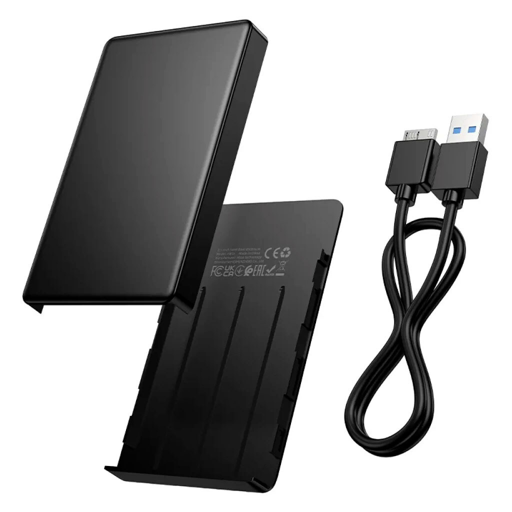 Зовнішня USB кишеня для SSD Hoco HB55, Чорний - № 3 Зовнішня USB кишеня для SSD Hoco HB55, Чорний - № 3