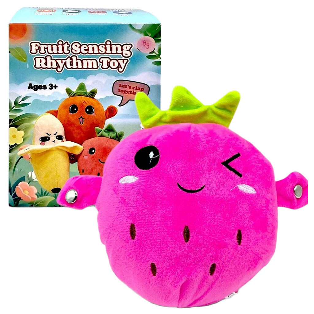 Мягкая музыкальная игрушка "Fruit sensing rhythm toy: Клубника", Mic - № 2 Мягкая музыкальная игрушка "Fruit sensing rhythm toy: Клубника", Mic - № 2