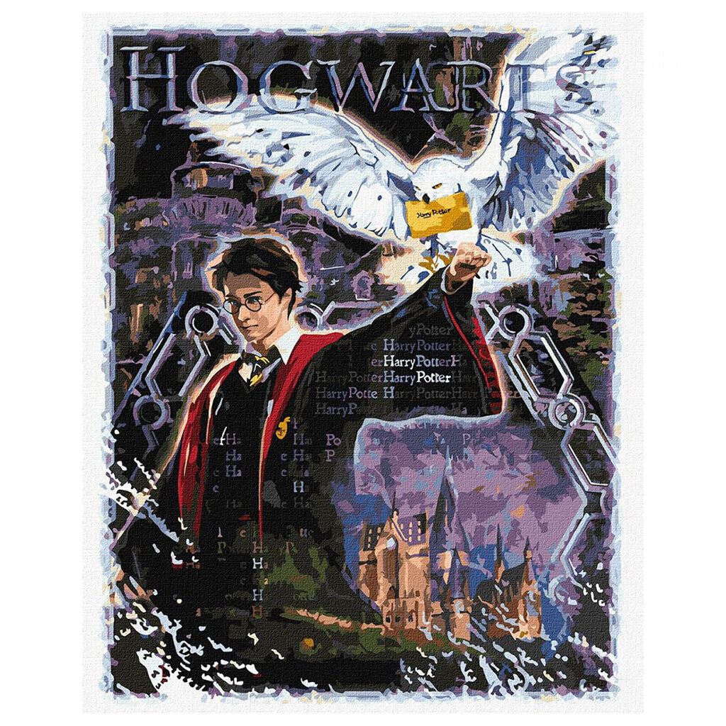 Набор для росписи WB "Harry Potter: Атмосфера магии", 40х50см, Ідейка - № 1 Набор для росписи WB "Harry Potter: Атмосфера магии", 40х50см, Ідейка - № 1