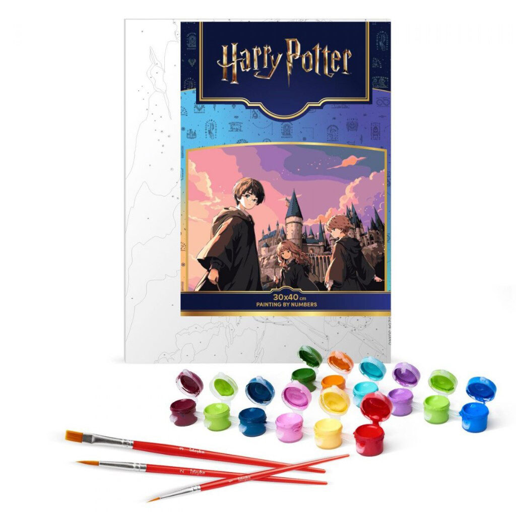 Набор для росписи WB "Harry Potter: Магическое трио", 30х40см, Ідейка - № 2 Набор для росписи WB "Harry Potter: Магическое трио", 30х40см, Ідейка - № 2