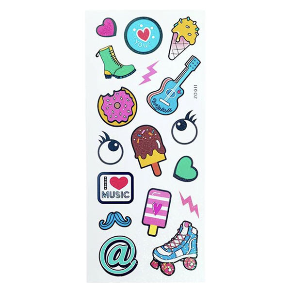 Наклейки дизайн "Stickers", набір 6 шт., Malevaro - № 5 Наклейки дизайн "Stickers", набір 6 шт., Malevaro - № 5