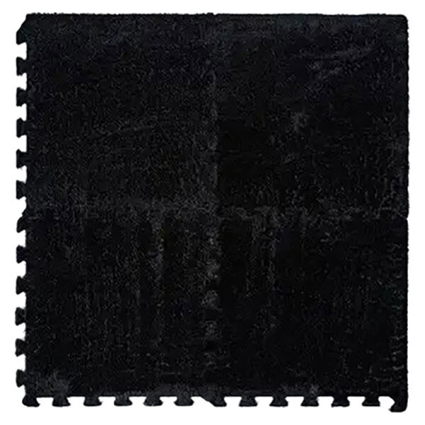 Килимок-пазл плюшевий підлоговий, 30x30см, Чорний - № 3 Килимок-пазл плюшевий підлоговий, 30x30см, Чорний - № 3