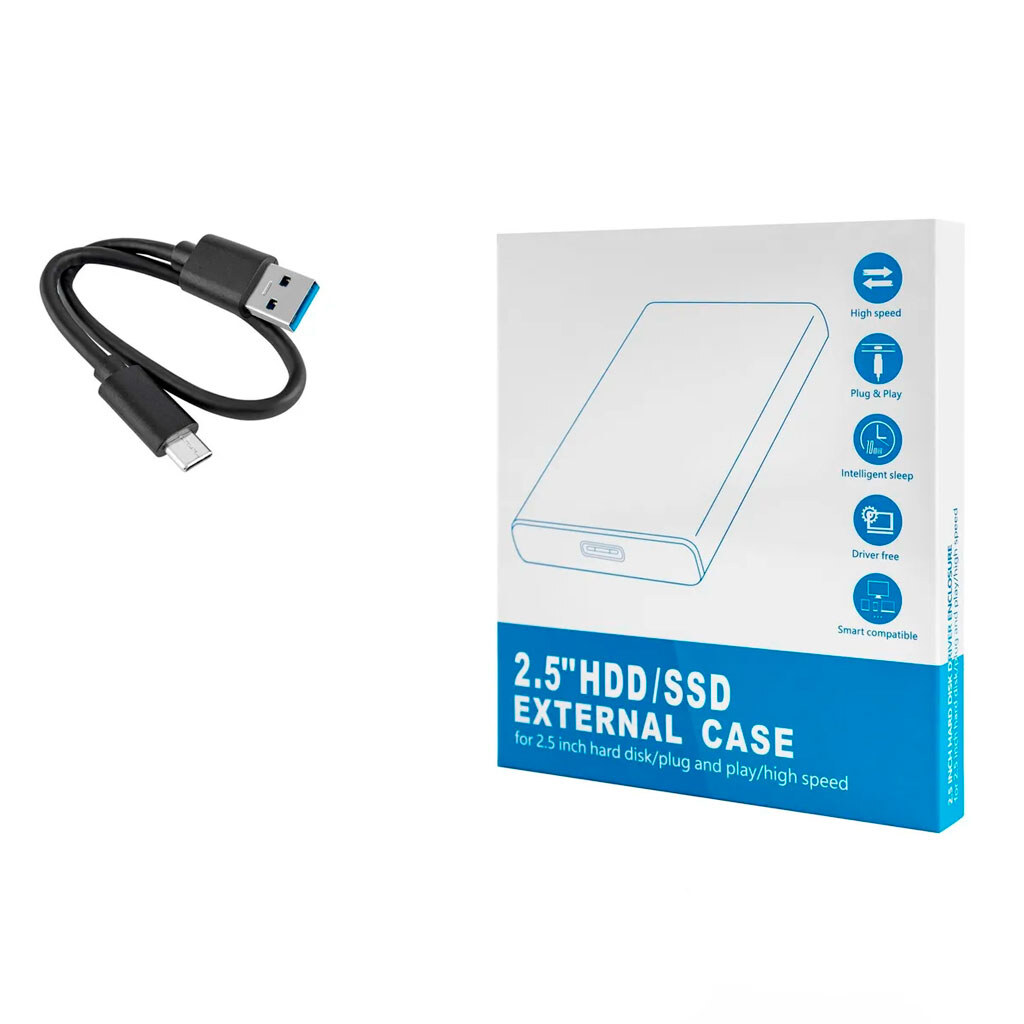 Зовнішня USB кишеня для HDD/SSD Shuole U25Q1531, Чорний - № 3 Зовнішня USB кишеня для HDD/SSD Shuole U25Q1531, Чорний - № 3