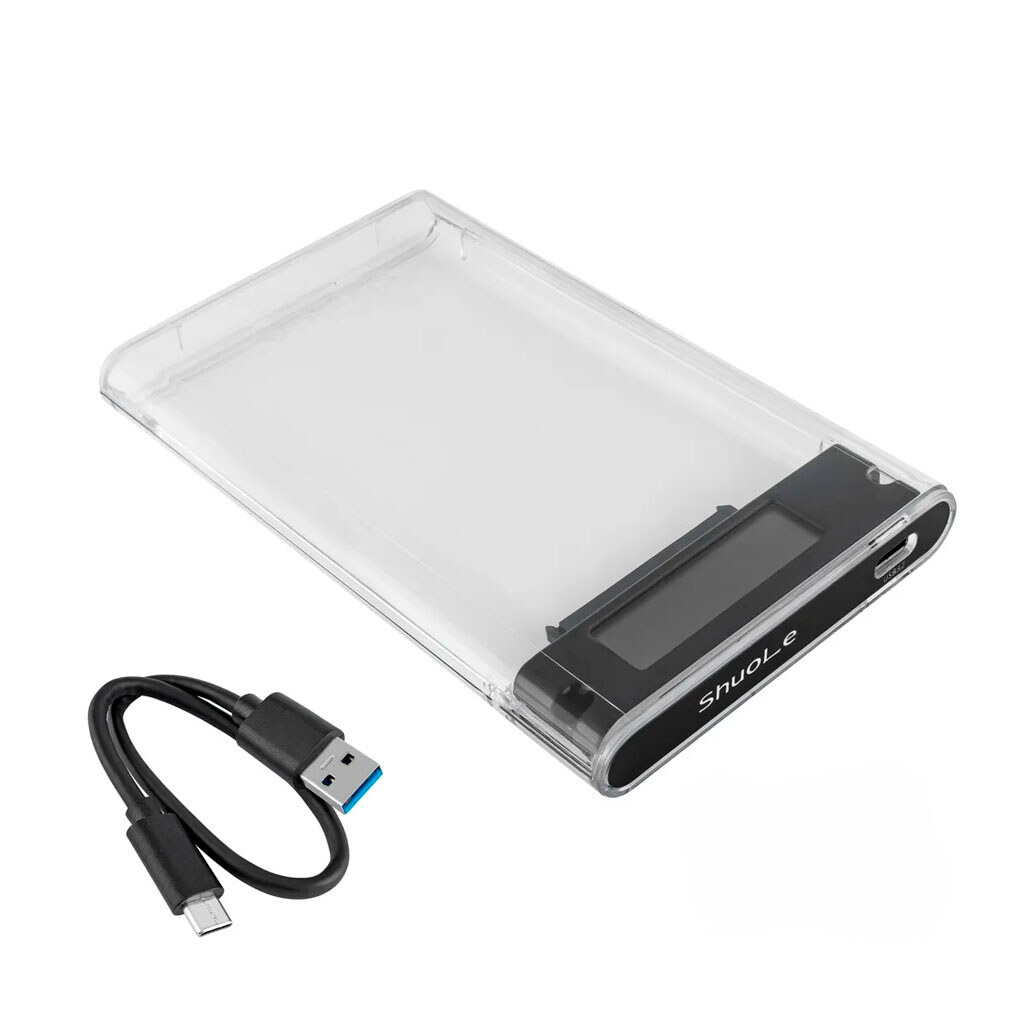 Зовнішня кишеня USB для HDD/SSD Shuole U25TY31-P-B, Чорний - № 2 Зовнішня кишеня USB для HDD/SSD Shuole U25TY31-P-B, Чорний - № 2