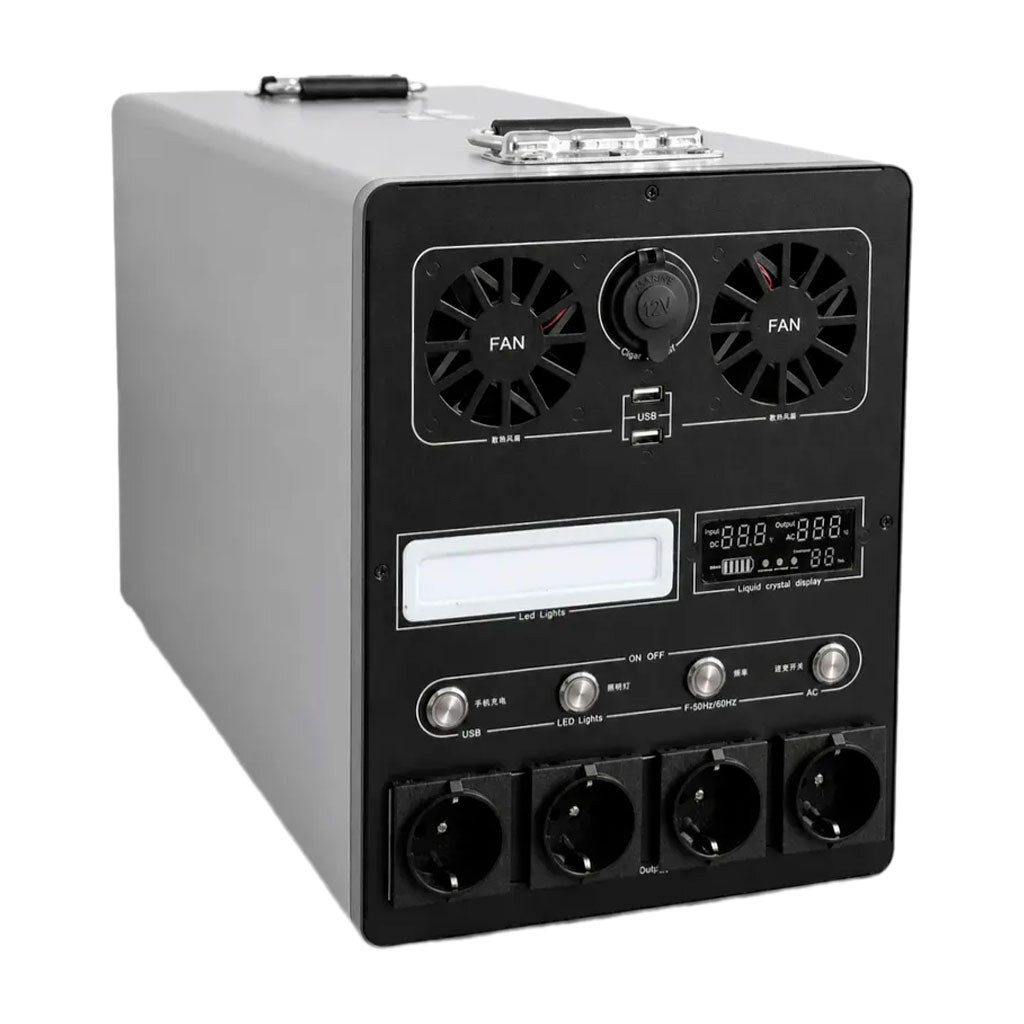 Портативна зарядна станція 2500W, Сірий - № 1 Портативна зарядна станція 2500W, Сірий - № 1