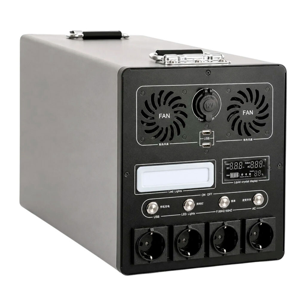 Портативна зарядна станція 4000W, Сірий - № 1 Портативна зарядна станція 4000W, Сірий - № 1