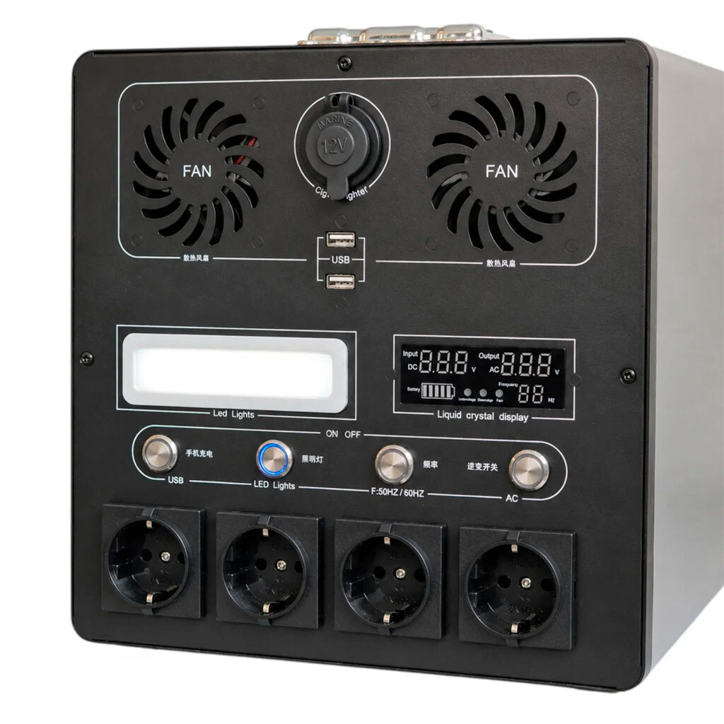 Портативна зарядна станція 4000W, Сірий - № 2 Портативна зарядна станція 4000W, Сірий - № 2