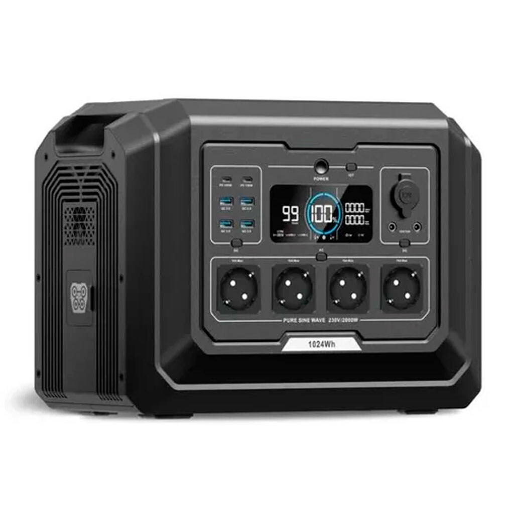 Портативна зарядна станція S1 2000W, Чорний - № 2 Портативна зарядна станція S1 2000W, Чорний - № 2