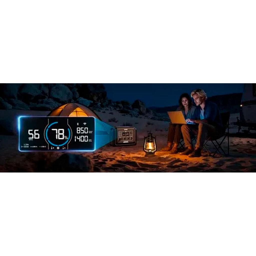 Портативна зарядна станція S1 2000W, Чорний - № 4 Портативна зарядна станція S1 2000W, Чорний - № 4