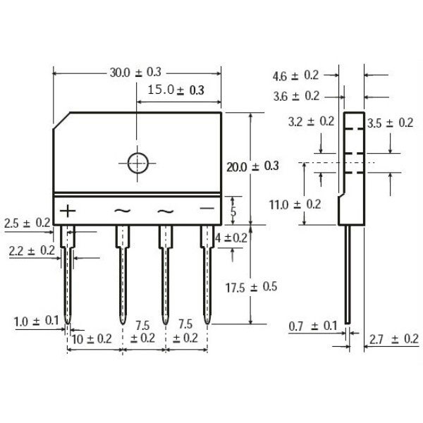 Диодный мост GBJ3510 - № 2 Диодный мост GBJ3510 - № 2