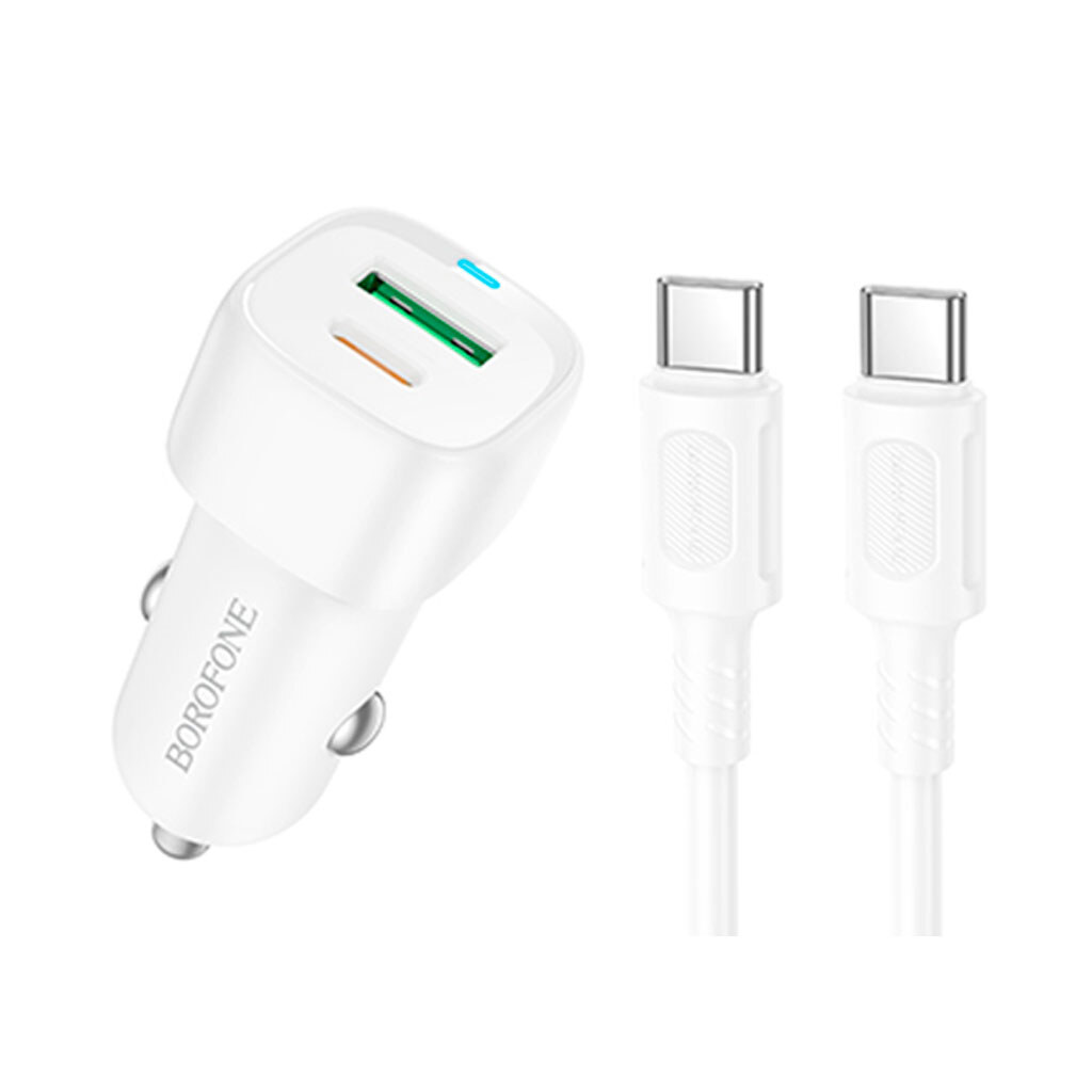 АЗУ Borofone BZ34B Cloud, Type-C, З кабелем, Білий - № 1 АЗУ Borofone BZ34B Cloud, Type-C, З кабелем, Білий - № 1