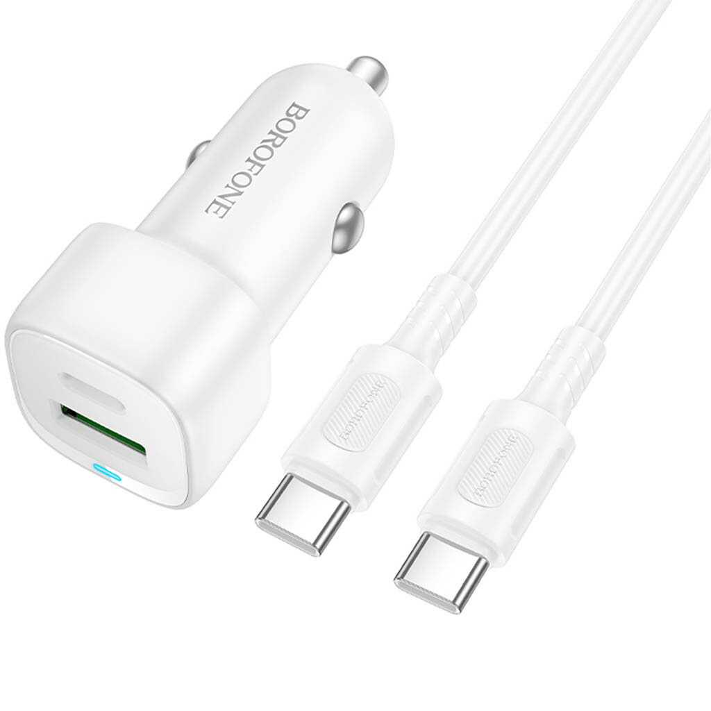 АЗУ Borofone BZ34B Cloud, Type-C, З кабелем, Білий - № 2 АЗУ Borofone BZ34B Cloud, Type-C, З кабелем, Білий - № 2