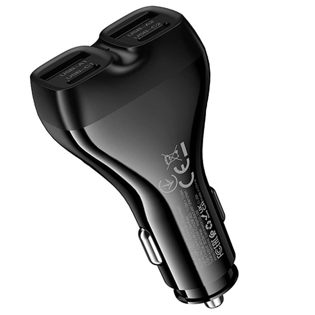 АЗУ Borofone BZ35 Leader, Черный - № 3 АЗУ Borofone BZ35 Leader, Черный - № 3