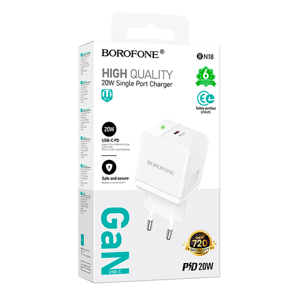 СЗУ Borofone BN18 Intenso, Белый - № 3 СЗУ Borofone BN18 Intenso, Белый - № 3