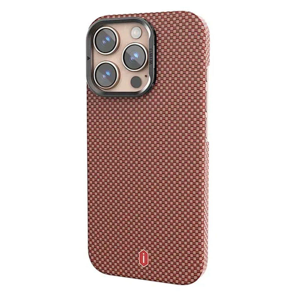 Чехол (накладка) Apple iPhone 16 Pro Max, Wiwu Aramid Armor, MagSafe, Красный - № 1 Чехол (накладка) Apple iPhone 16 Pro Max, Wiwu Aramid Armor, MagSafe, Красный - № 1