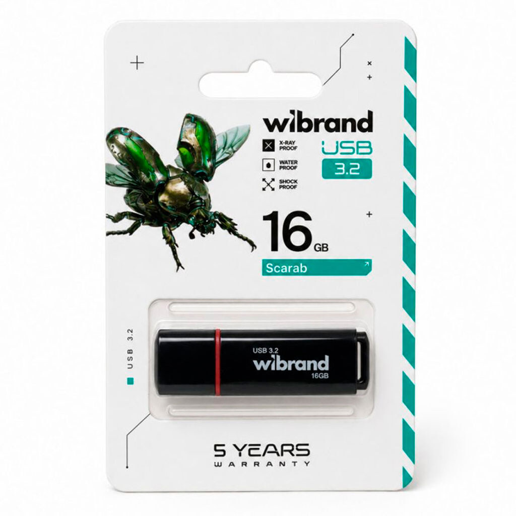 USB Flash Wibrand Scarab, 16 Гб., Черный - № 2 USB Flash Wibrand Scarab, 16 Гб., Черный - № 2