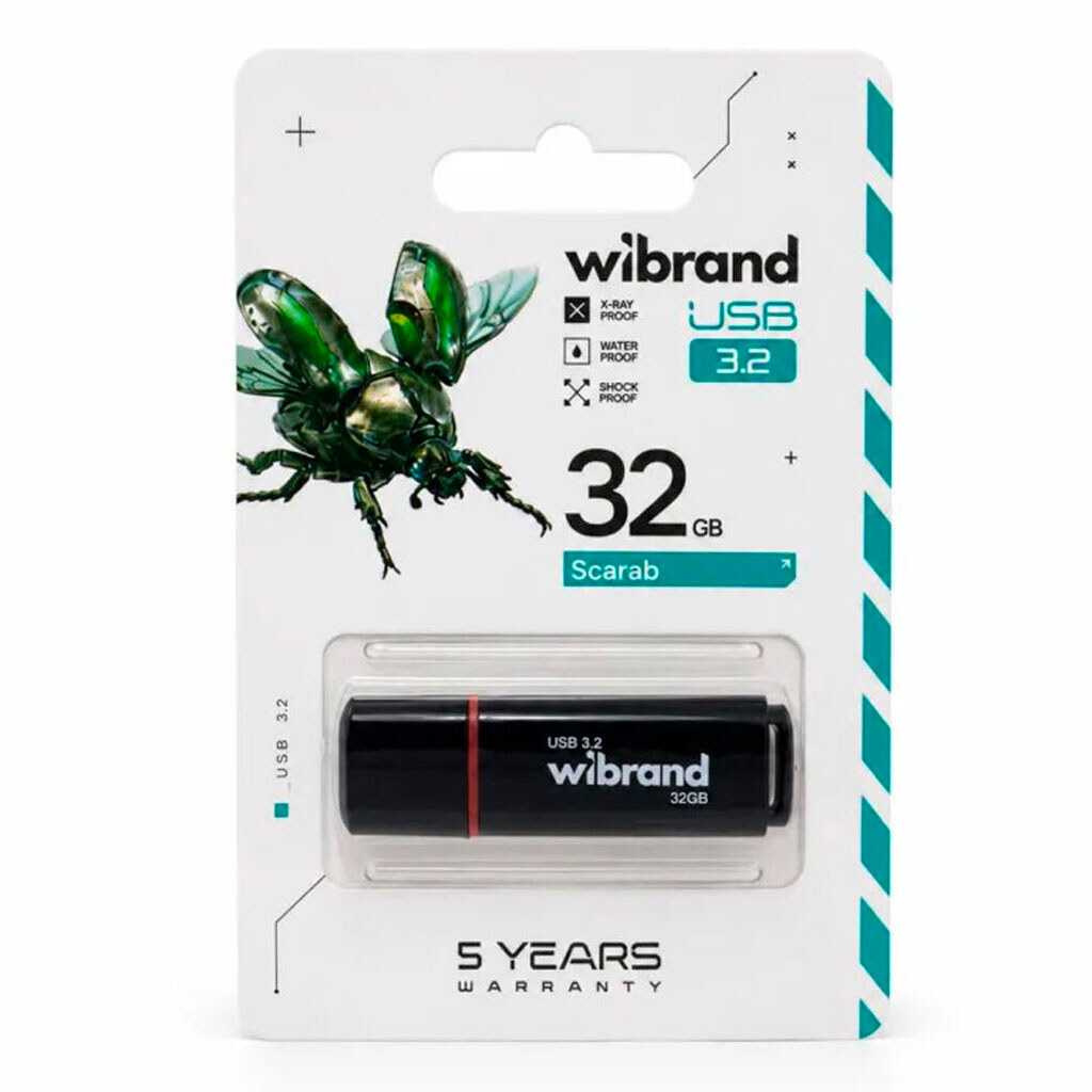 USB Flash Wibrand Scarab, 32 Гб., Черный - № 2 USB Flash Wibrand Scarab, 32 Гб., Черный - № 2