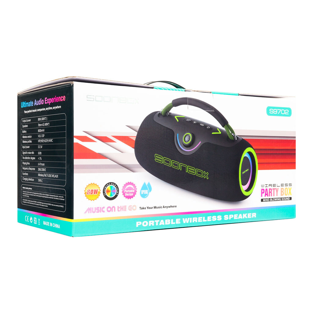 Портативная колонка Soonbox S9702, Черный - № 4 Портативная колонка Soonbox S9702, Черный - № 4
