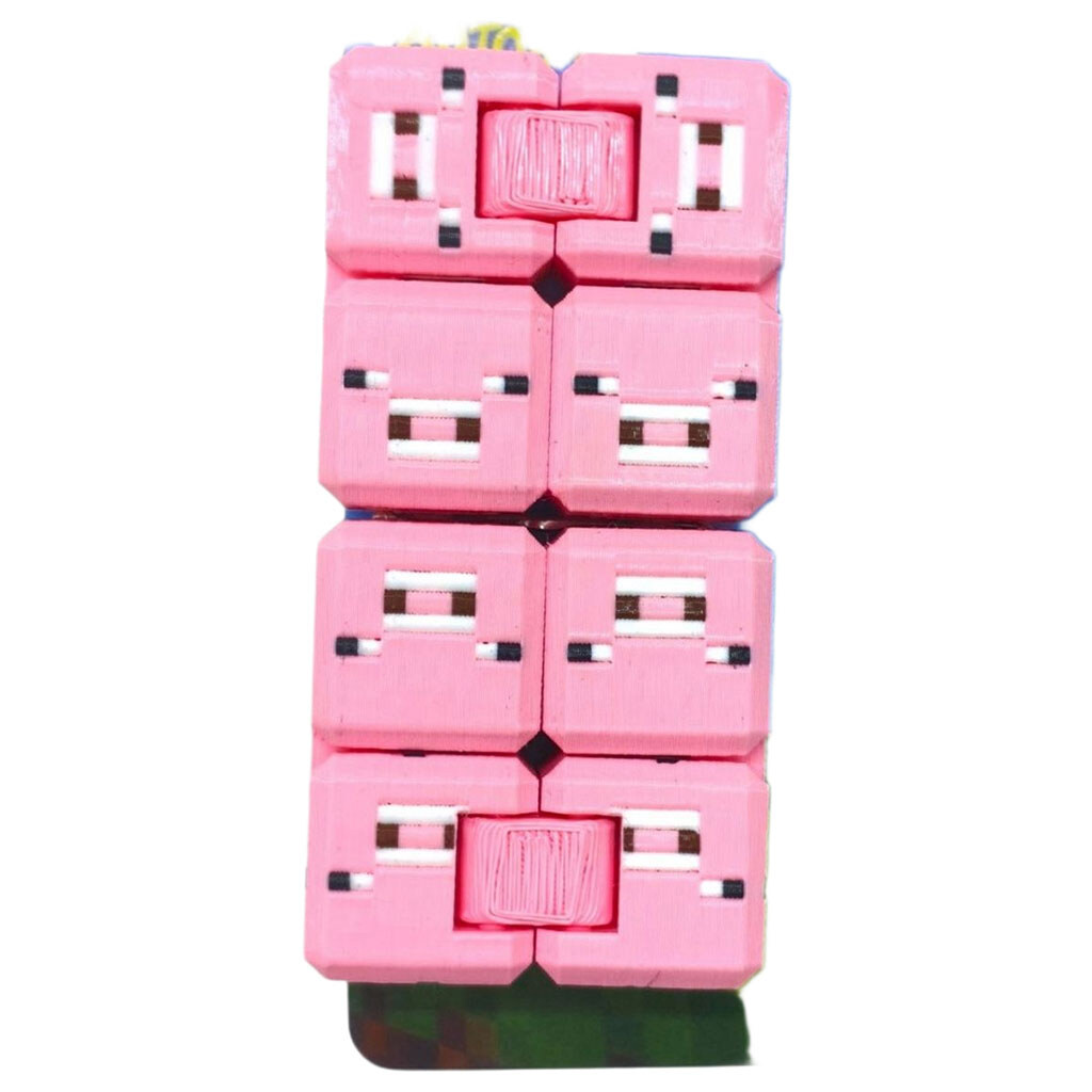 3D Брелок "Fidget Infinity Cube Minecraft Pig / Вечный Кубик Майн Свинья", OYTOY - № 1 3D Брелок "Fidget Infinity Cube Minecraft Pig / Вечный Кубик Майн Свинья", OYTOY - № 1