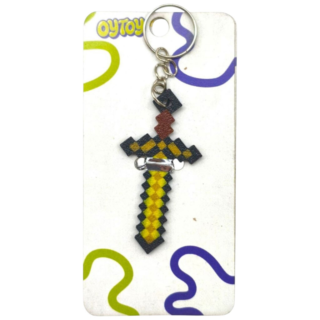 3D Брелок "Minecraft Sword Tool / Меч Keychain", OYTOY - № 1 3D Брелок "Minecraft Sword Tool / Меч Keychain", OYTOY - № 1
