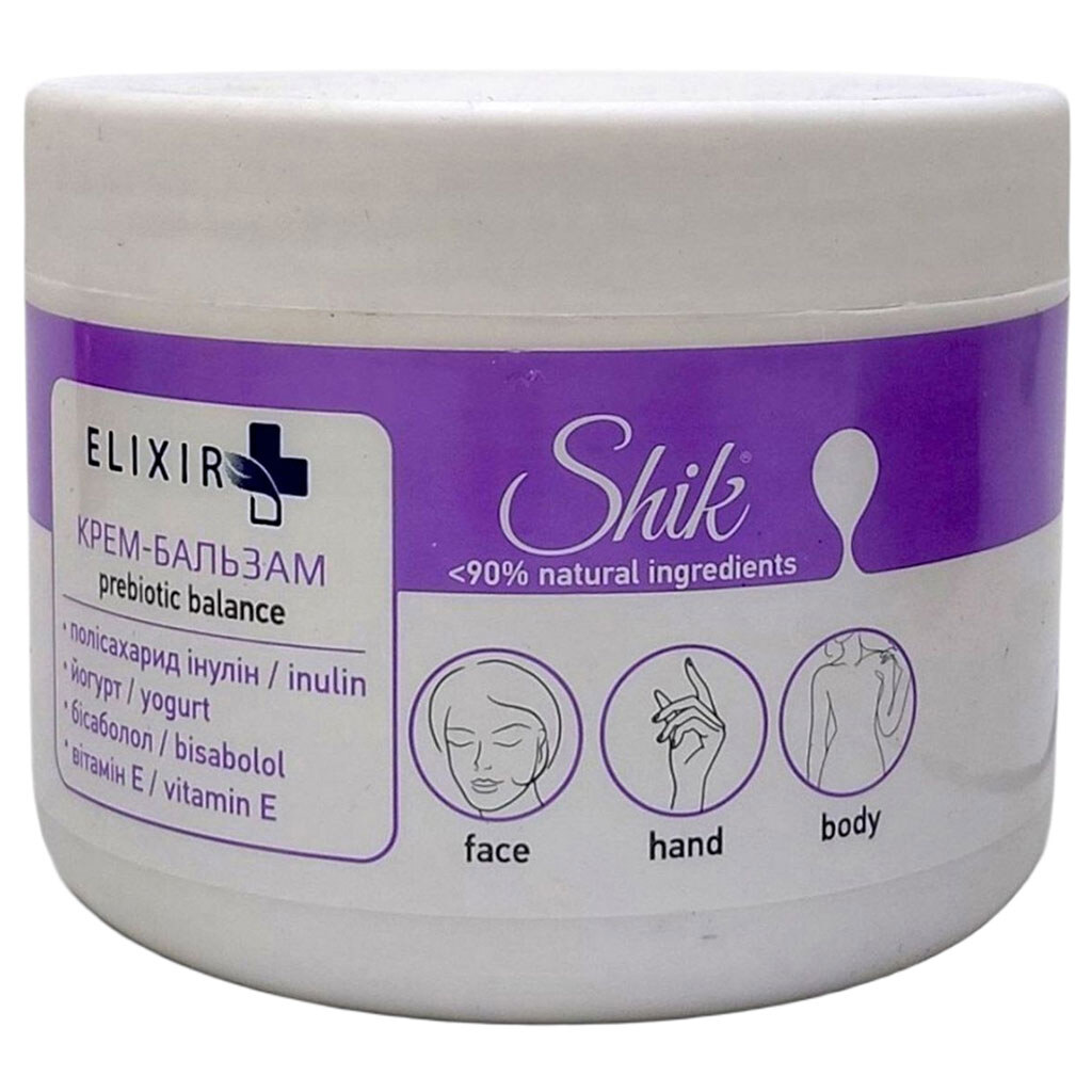 Крем-бальзам Shik Elixir "Prebiotic balance", 350 мл, універсальний - № 1 Крем-бальзам Shik Elixir "Prebiotic balance", 350 мл, універсальний - № 1