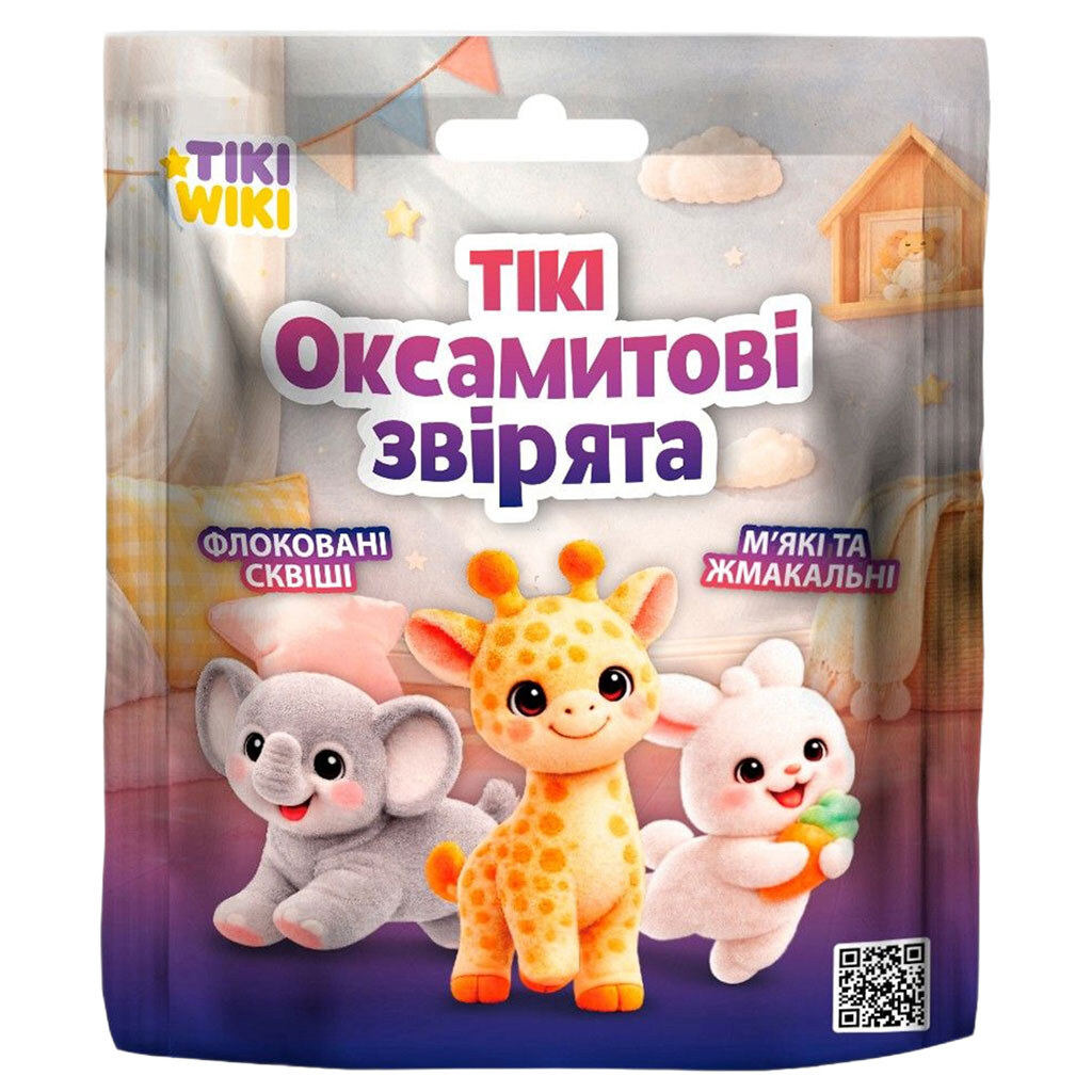 Іграшка-сквіш "Тики: Оксамитові звірятка", Tiki Wiki - № 1 Іграшка-сквіш "Тики: Оксамитові звірятка", Tiki Wiki - № 1