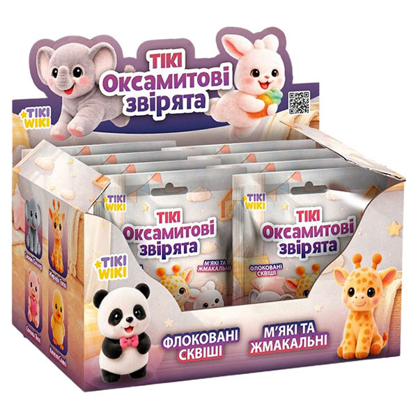 Іграшка-сквіш "Тики: Оксамитові звірятка", Tiki Wiki - № 3 Іграшка-сквіш "Тики: Оксамитові звірятка", Tiki Wiki - № 3