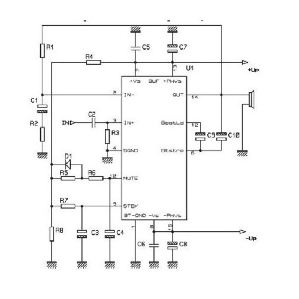 Радиоконструктор ПНЧ 1х100Вт на TDA7294 K207 - № 2 Радиоконструктор ПНЧ 1х100Вт на TDA7294 K207 - № 2
