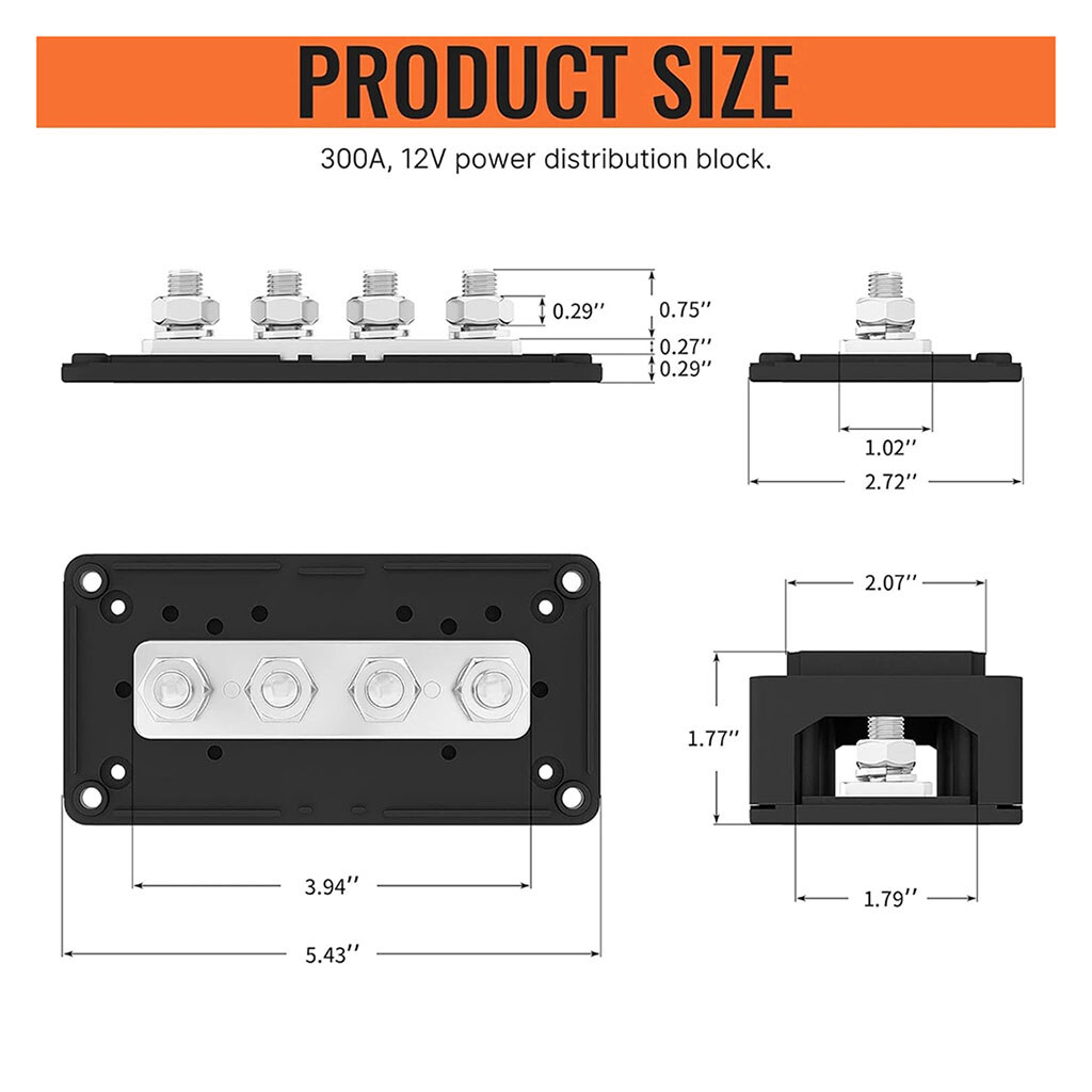 Распределительный блок BB300-T4M10-C-BR-BOX1 пара, Черный - № 2 Распределительный блок BB300-T4M10-C-BR-BOX1 пара, Черный - № 2