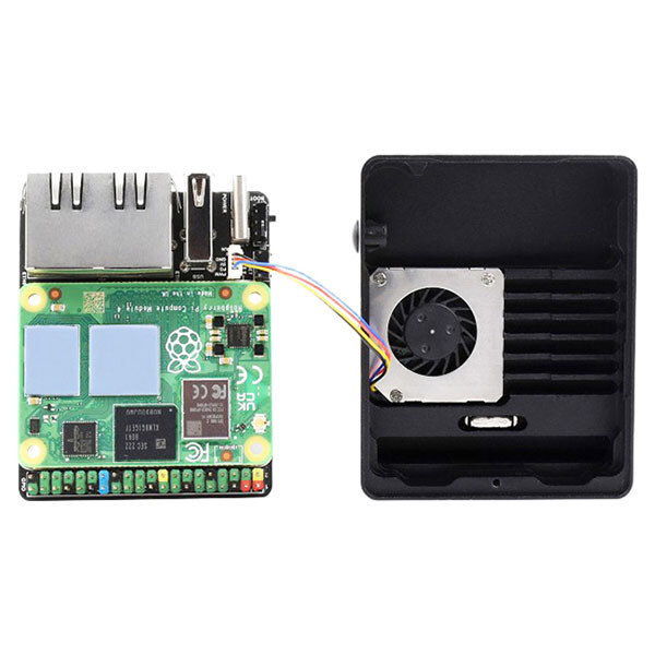 Набор для сборки мини-компьютера на Raspberry Pi CM4 с двумя Ethernet 1G портами, корпусом и охлаждением - № 7 Набор для сборки мини-компьютера на Raspberry Pi CM4 с двумя Ethernet 1G портами, корпусом и охлаждением - № 7